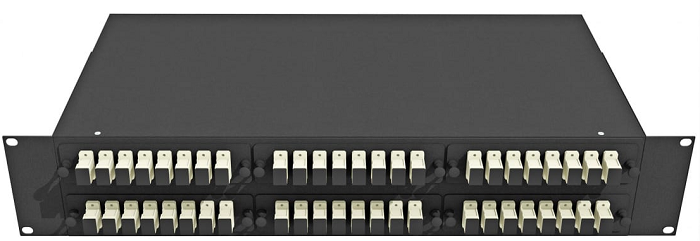 Кросс оптический стоечный  TopLAN КРС-Top-2U-48SC/U-OM2-BK 140506