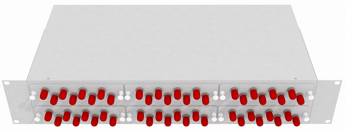 Кросс оптический стоечный  TopLAN КРС-Top-2U-48ST/U-OS2-GY 140507