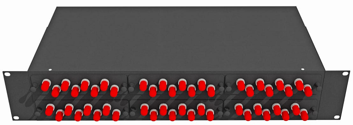 Кросс оптический стоечный  TopLAN КРС-Top-2U-48ST/U-OS2-BK 140508