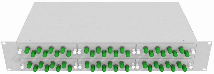 Кросс оптический стоечный  TopLAN КРС-Top-2U-48ST/A-OS2-GY 140509