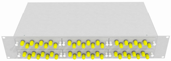 Кросс оптический стоечный  TopLAN КРС-Top-2U-48ST/U-OM2-GY 140510
