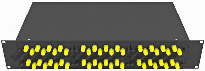 Кросс оптический стоечный  TopLAN КРС-Top-2U-48ST/U-OM2-BK 140511
