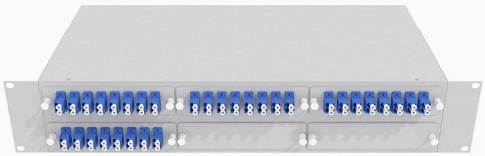 Кросс оптический стоечный  TopLAN КРС-Top-2U-64LC/U-OS2-GY 140529