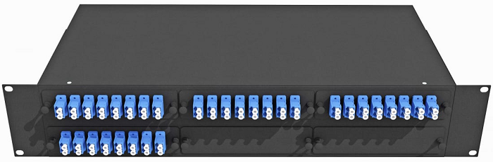 Кросс оптический стоечный  TopLAN КРС-Top-2U-64LC/U-OS2-BK 140530