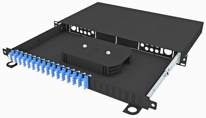 Кросс оптический стоечный  TopLAN КРСв-Top-1U-64LC/U-OS2-BK 140531