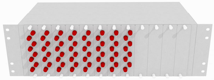 Кросс оптический стоечный  TopLAN КРС-Top-3U-64FC/U-OS2-GY 140532