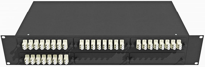 Кросс оптический стоечный  TopLAN КРС-Top-2U-64LC/U-OM2-BK 140539