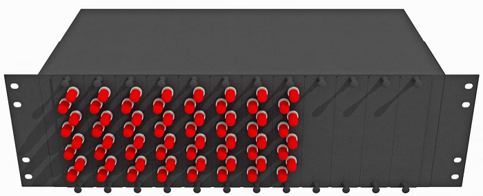 Кросс оптический стоечный  TopLAN КРС-Top-3U-64ST/U-OS2-BK 140545