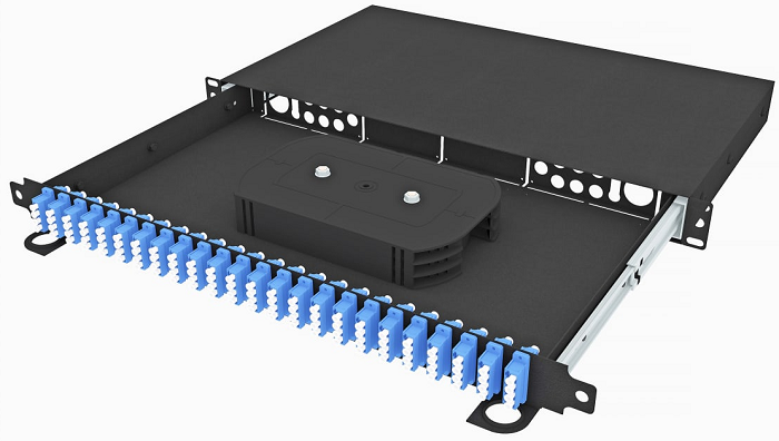 Кросс оптический стоечный  TopLAN КРСв-Top-2U-96LC/U-OS2-BK 140557