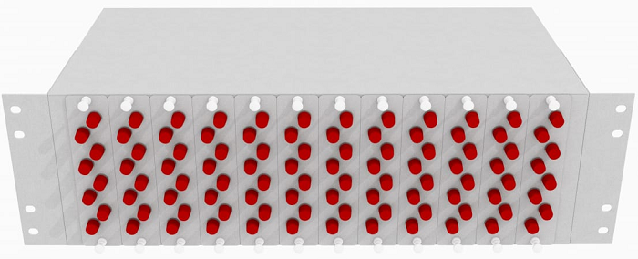 Кросс оптический стоечный  TopLAN КРС-Top-3U-96FC/U-OS2-GY 140558
