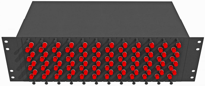 Кросс оптический стоечный  TopLAN КРС-Top-3U-96FC/U-OS2-BK 140559