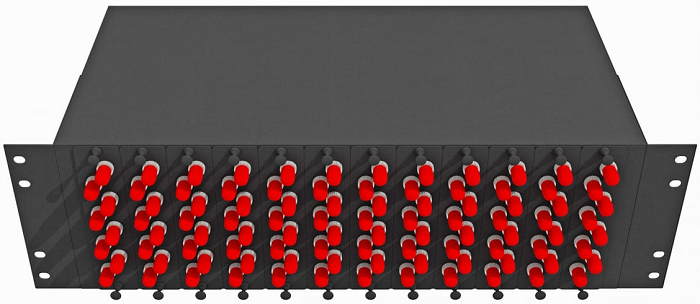 Кросс оптический стоечный  TopLAN КРС-Top-3U-96ST/U-OS2-BK 140574