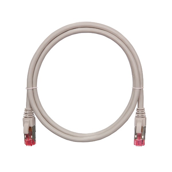 Кабель патч-корд S/FTP 6А кат. 10м NikoMax NMC-PC4SA55B-100-GY 140628