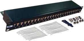 Патч-панель 19", 24xRJ45, FTP, Кат. 5е TWT TWT-PP24STP 140720