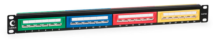 Патч-панель  Cabeus PLCOL-24-Cat.5e-Dual 140728