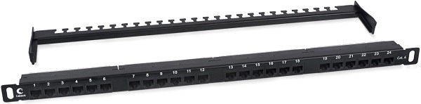 Патч-панель  Cabeus PLHD-24-Cat.6-Dual-180-0,5U 140741