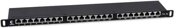 Патч-панель  Cabeus PLHD-24-Cat.5e-SH-Dual-0,5U 140776