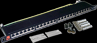 Патч-панель 19", 24xRJ45, STP, Кат. 5е Lanmaster LAN-PPC24S5E 140787