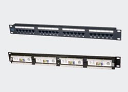 Патч-панель 19", 24xRJ45, UTP, Кат. 5е Eurolan 27B-U5-24BL 140795