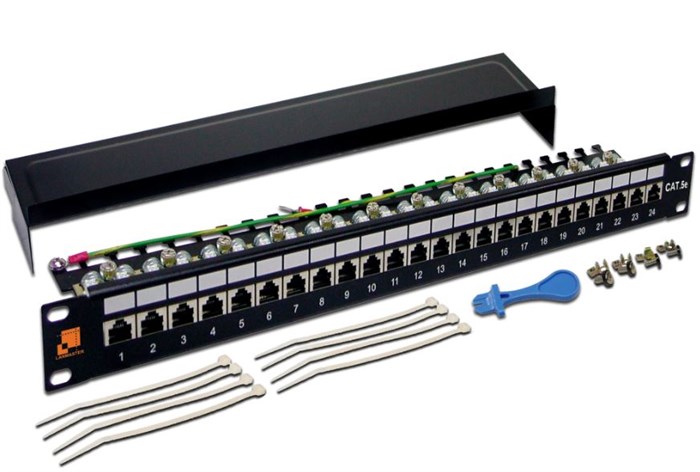 Патч-панель 19", 24xRJ45, FTP, Кат. 5е Lanmaster LAN-PPL24S5E 140819