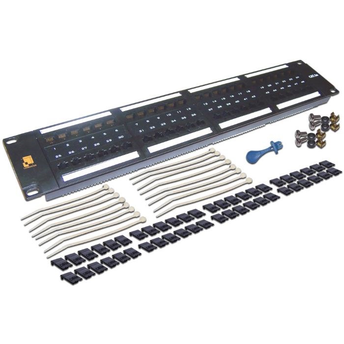 Патч-панель 19, 48xRJ45, UTP, Кат. 5е Lanmaster LAN-PPL48U5E 140833