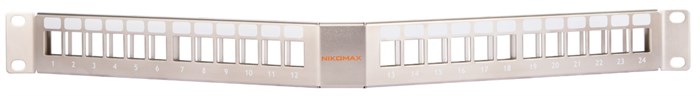 Патч-панель  NikoMax NMC-RP24-BLANK-AG-1U-MT 140866