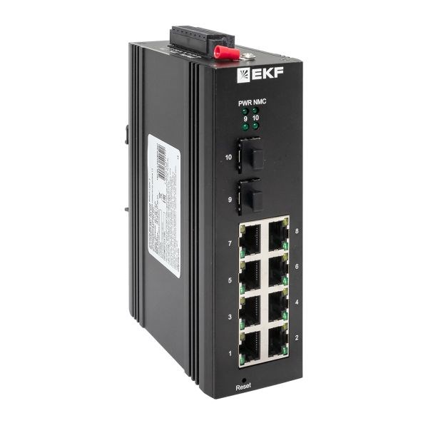 Коммутатор промышленный управляемый EKF TSX-ML2-2GX/SFP-8GT 140886