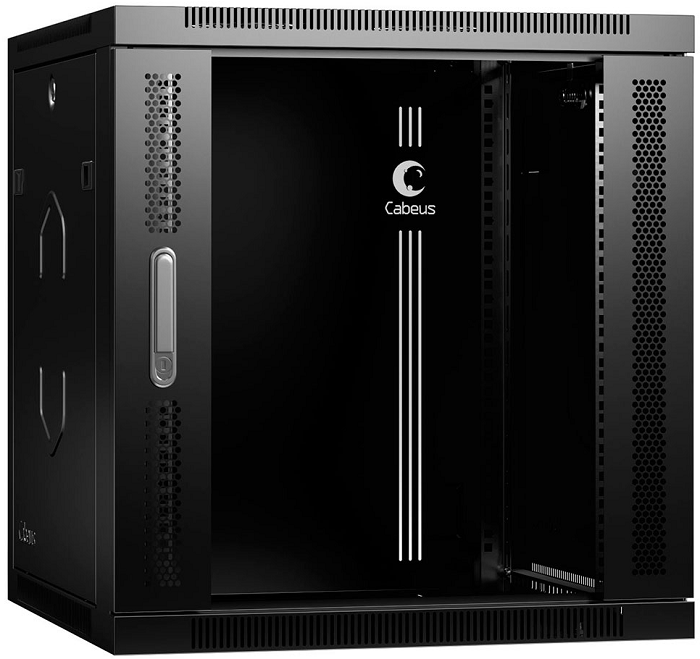 Шкаф настенный 19", 12U Cabeus SH-05F-12U60/35-R-BK 141769