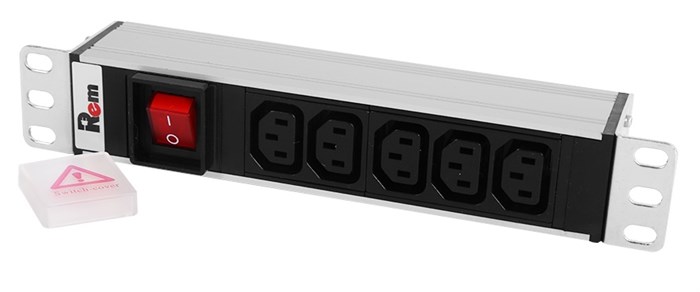 Блок розеток 19", 5 розеток ЦМО R-10-5C13-V-220-Z 141946