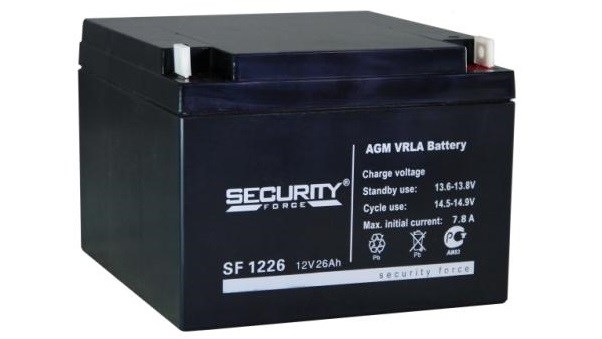 Аккумулятор;;Security;Force;12;В,;26;Ач 100518