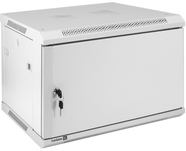 Шкаф настенный 19", 6U Exegate EC-WM-6U.450.M.GREY 143067