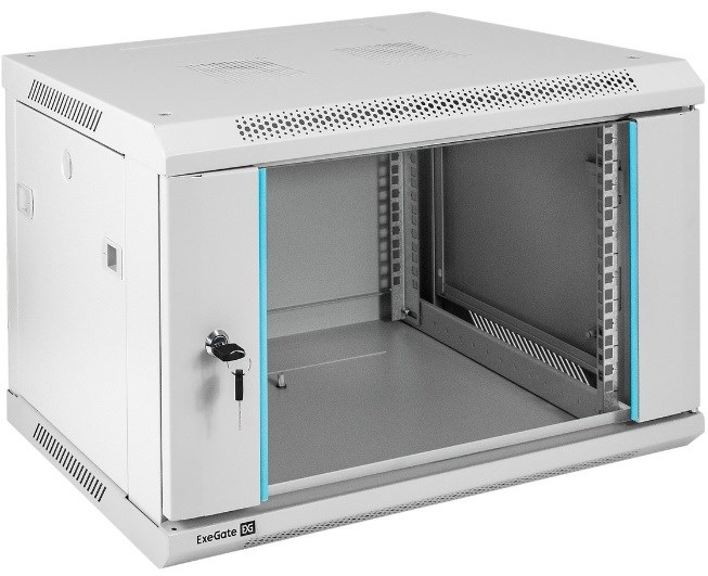 Шкаф настенный 19", 6U Exegate EC-WM-6U.450.G.GREY 143068