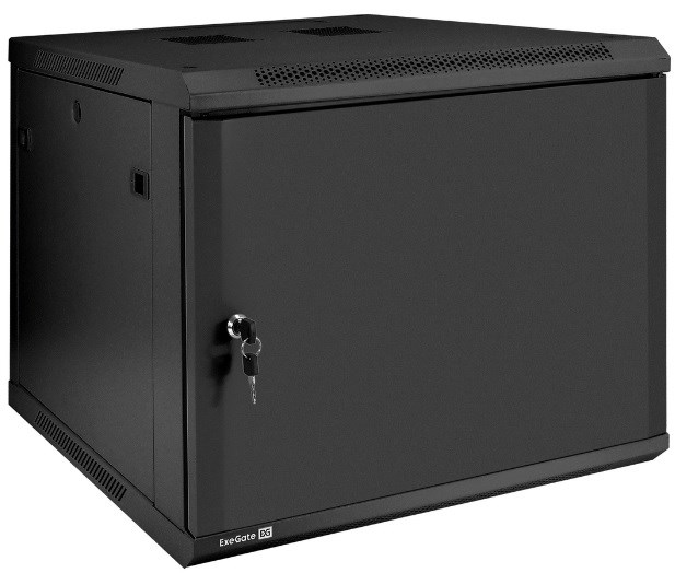 Шкаф настенный 19", 9U Exegate EC-WM-9U.600.M.BLACK 143078