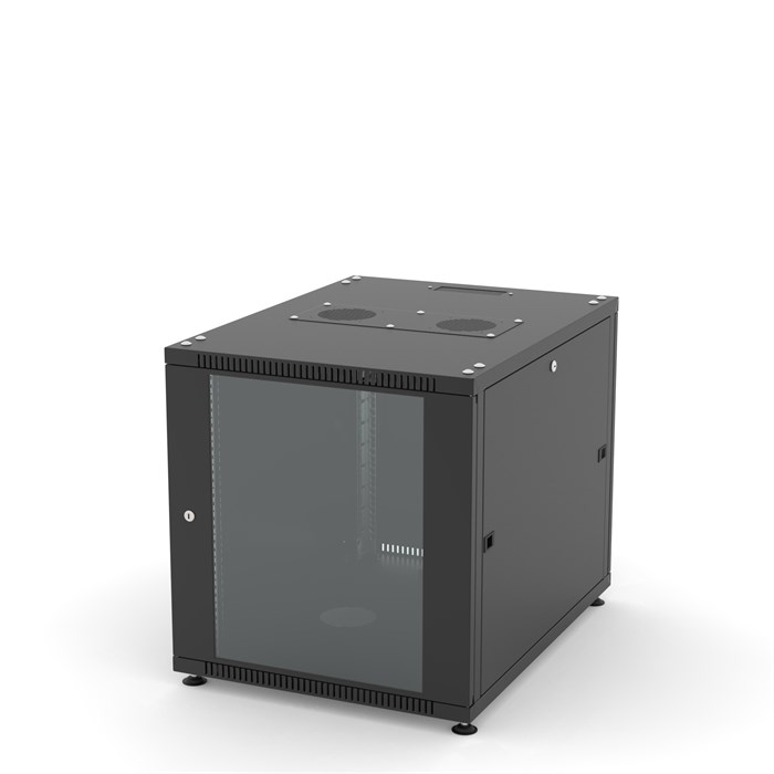 Шкаф напольный 19", 12U Filum FL-NT-1268GM1M-BK 143093