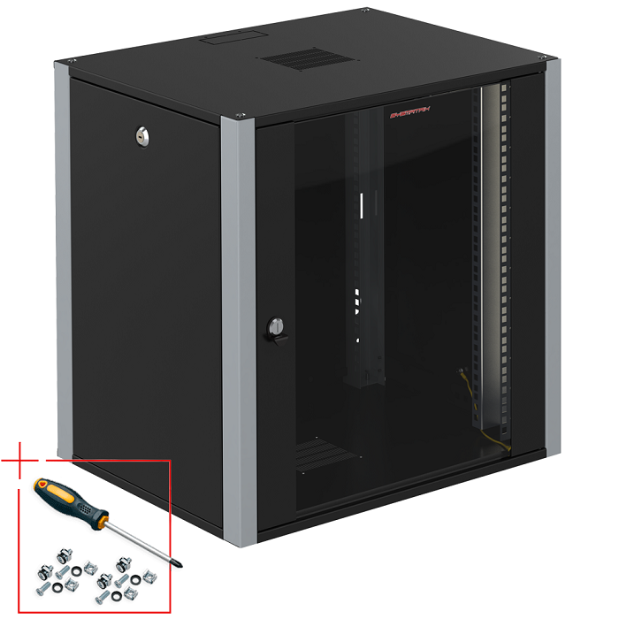 Шкаф настенный 19", 12U SYSMATRIX WP 6612.910 143536