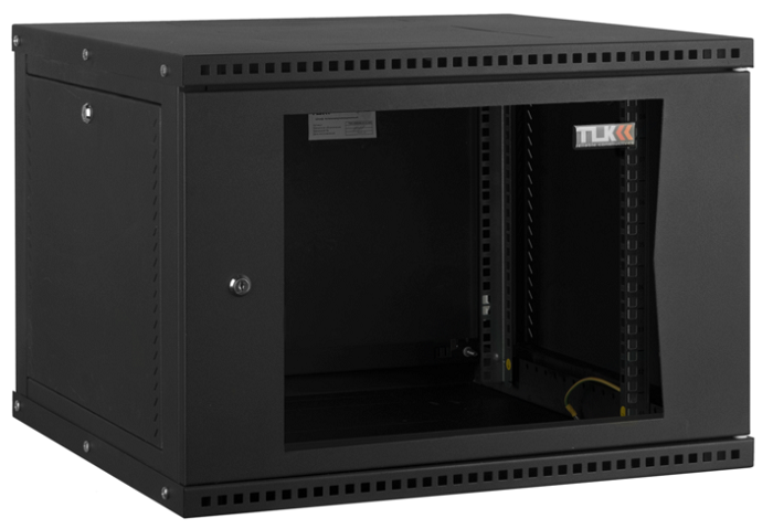 Шкаф настенный 19", 12U TLK TWI-126060-R-G-BK 143971