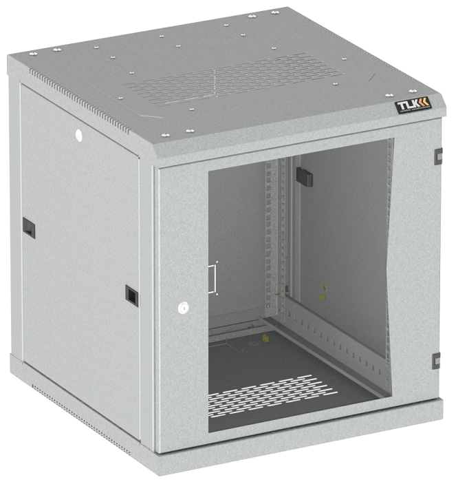 Шкаф настенный 19", 12U TLK TWC-126045-R-G-GY 144005