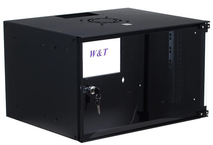 Шкаф настенный 19", 6U W&T P065240BWTWOF 144284