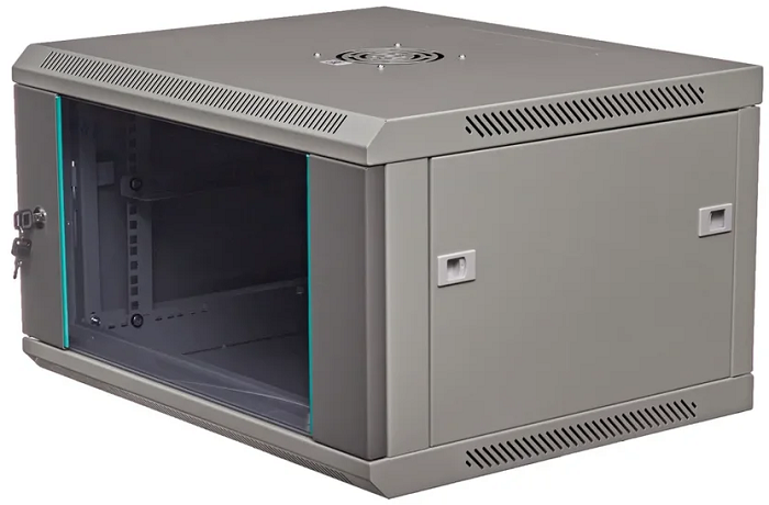 Шкаф настенный 19", 6U W&T C066045GWTWOF 144287