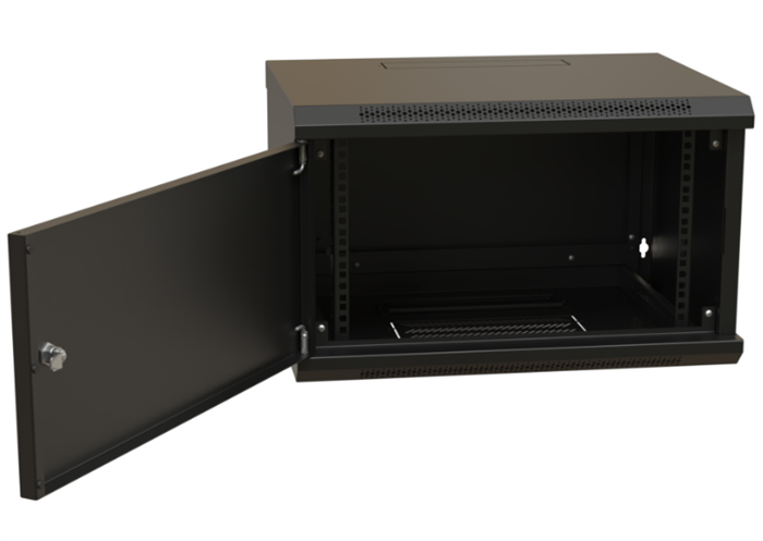 Шкаф настенный 19", 9U WRLine WR-TW-0966-SR-RAL9004 144353