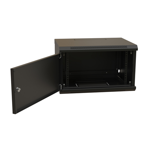 Шкаф настенный 19", 6U WRLine WR-TW-0666-SR-RAL9004 144358