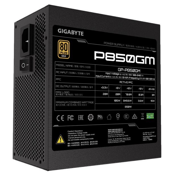 Блок;питания;ATX;GIGABYTE;GP-P850GM 104284