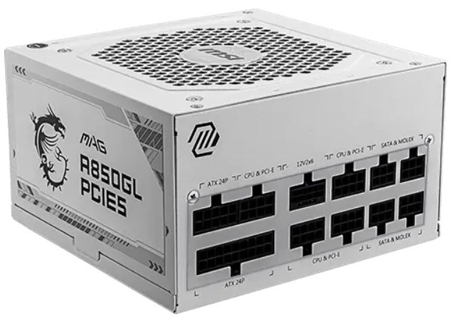 Блок;питания;ATX;MSI;MAG;A850GL;PCIE5;WHITE 104303