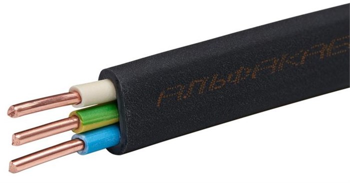 Кабель  АЛЬФАКАБЕЛЬ ВВГ-Пнг(А)-LS 3х2.5 ОК (N PE) 0.66кВ (бухта 20м) 65537 148320