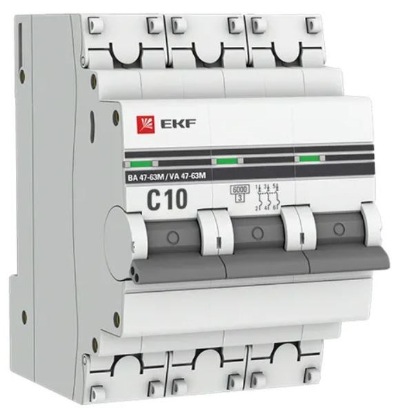 Автоматический выключатель  EKF mcb4763m-6-3-10C-pro 149157