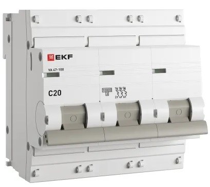 Автоматический выключатель  EKF mcb47100-3-20C-pro 149198