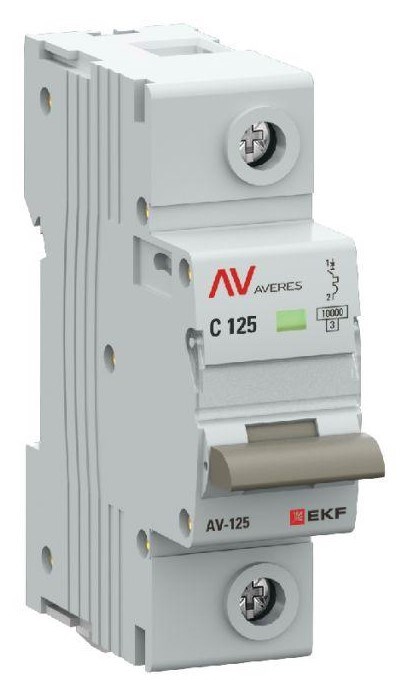 Автоматический выключатель  EKF mcb125-1-125C-av 149224