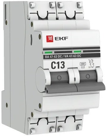 Автоматический выключатель  EKF mcb4763-DC-2-13C-pro 149294