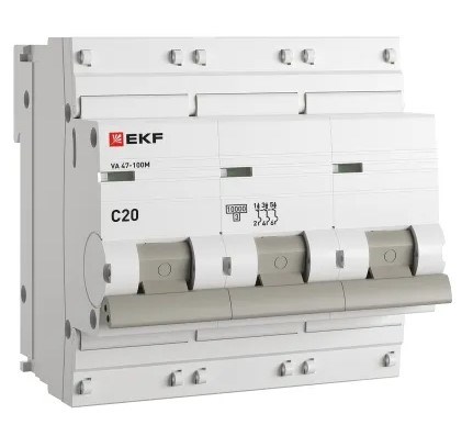Автоматический выключатель  EKF mcb47100m-3-20C-pro 149308