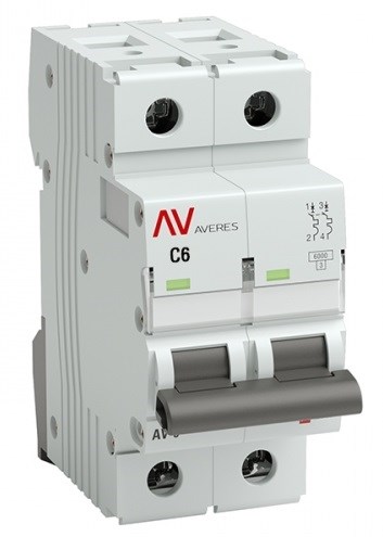 Автоматический выключатель  EKF mcb6-DC-2-06C-av 149349